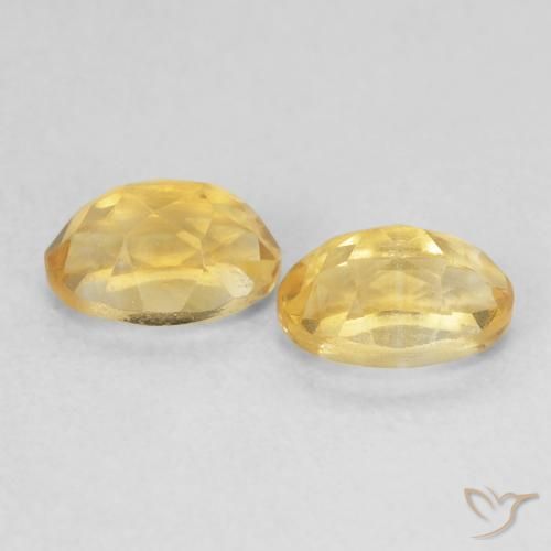 Gemas de Citrino Dorado natural de 1.06 ct, Ovalada, VS