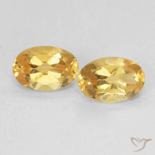 0.90ctw Natural Dorado Citrino, Ovalada, VVS-VS