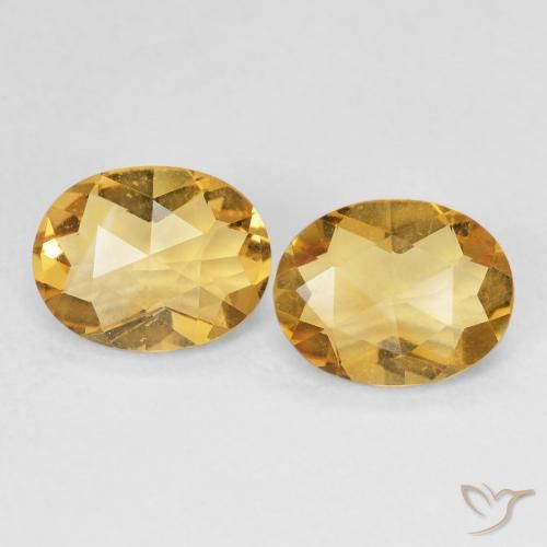 3.08ctw Natural Dorado Citrino, Ovalada, VVS-VS