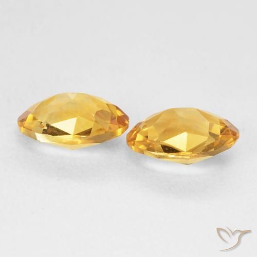 Gemas de Citrino Dorado natural de 3.10 ct, Ovalada, VVS-VS