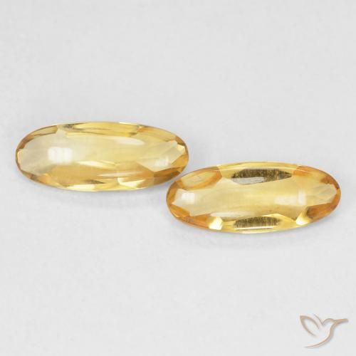 1.43ctw Natural Dorado Citrino, Ovalada, Transparente