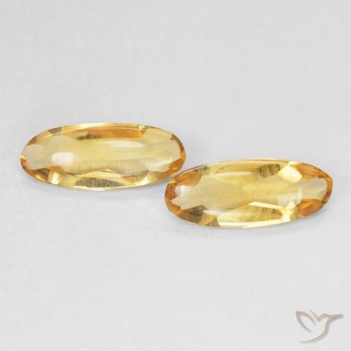 1.32ctw Natural Dorado Citrino, Ovalada, Transparente