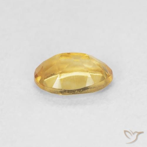 Citrino Dorado natural de 0.44 ct, Ovalada, VVS-VS