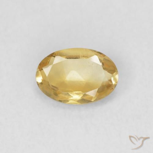 0.38ct Natural Dorado Citrino, Ovalada, VVS-VS