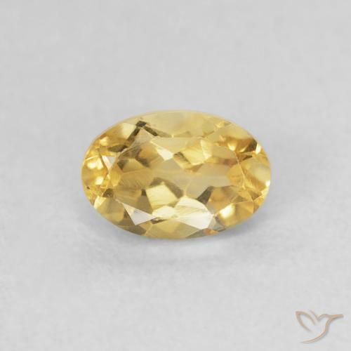 0.51ct Natural Dorado Citrino, Ovalada, VVS-VS