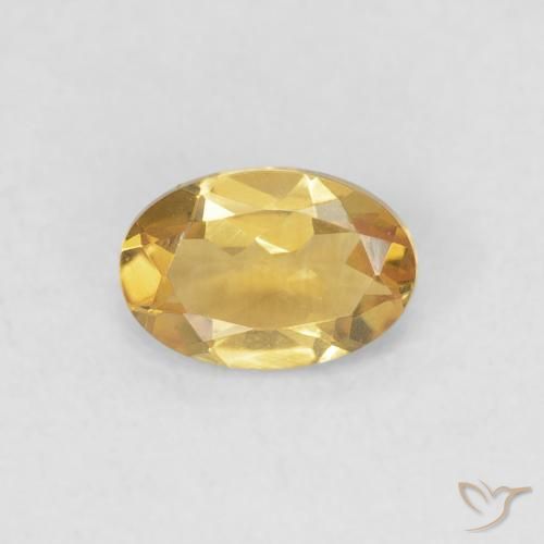0.41ct Natural Dorado Citrino, Ovalada, VVS-VS