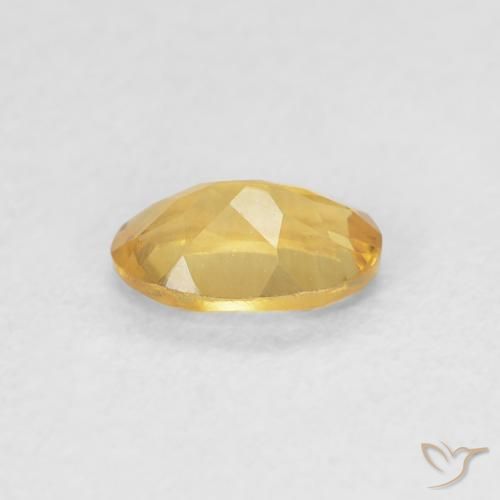 Citrino Dorado natural de 0.41 ct, Ovalada, VVS-VS