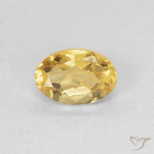 0.51ct Natural Dorado Citrino, Ovalada, VVS-VS