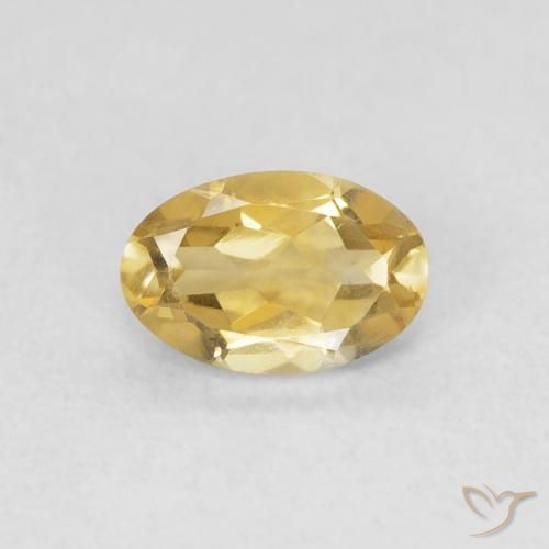 0.46ct Natural Dorado Citrino, Ovalada, VVS-VS