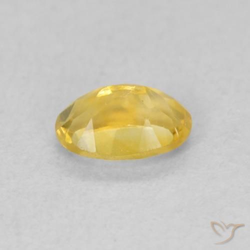 Citrino Naranja dorado natural de 0.41 ct, Ovalada, VVS-VS