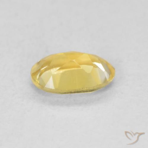 Citrino Dorado medio natural de 0.41 ct, Ovalada, VVS-VS