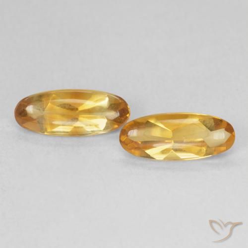 1.68ctw Natural Medium Light-Golden Citrino, Ovalada, Transparente