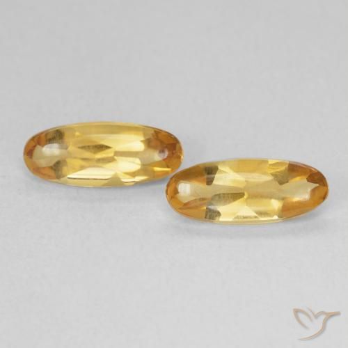 1.74ctw Natural Medium Light-Golden Citrino, Ovalada, Transparente