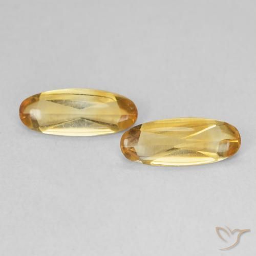 1.21ctw Natural Naranja dorado Citrino, Ovalada, Transparente