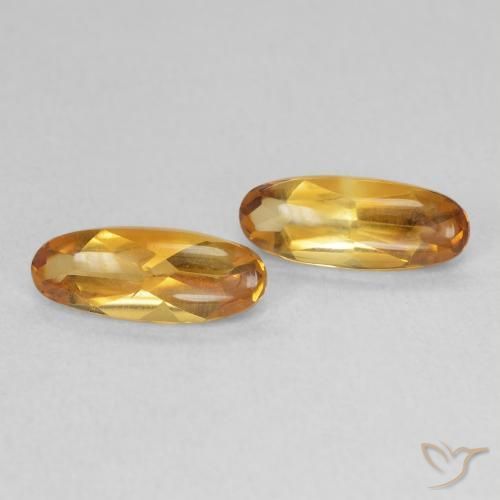 Gemas de Citrino Medium Light-Golden natural de 1.72 ct, Ovalada, Transparente