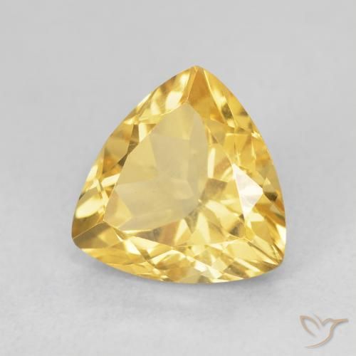 Citrino Dorado natural de 2.36 ct, Trillón, VVS-VS