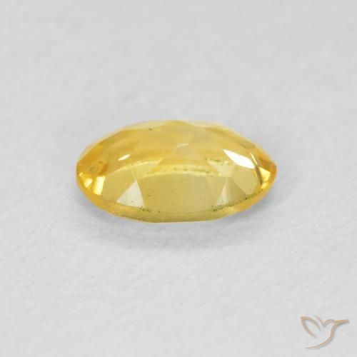 Citrino Naranja dorado natural de 0.40 ct, Ovalada, VVS-VS