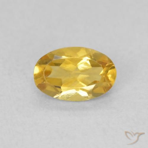 0.41ct Natural Dorado Citrino, Ovalada, VVS-VS