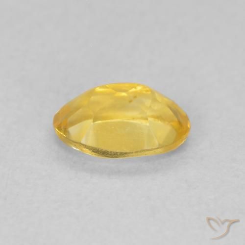 Citrino Naranja dorado natural de 0.43 ct, Ovalada, VVS-VS