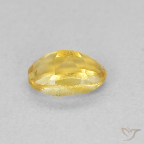Citrino Dorado natural de 0.49 ct, Ovalada, VVS