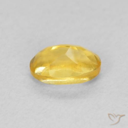 Citrino Naranja dorado natural de 0.52 ct, Ovalada, VVS