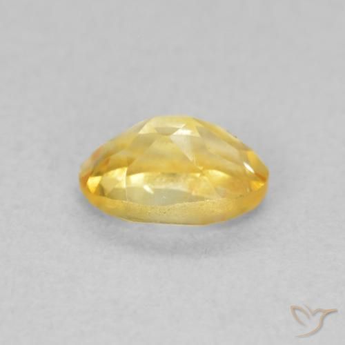 Citrino Dorado natural de 0.47 ct, Ovalada, VVS-VS