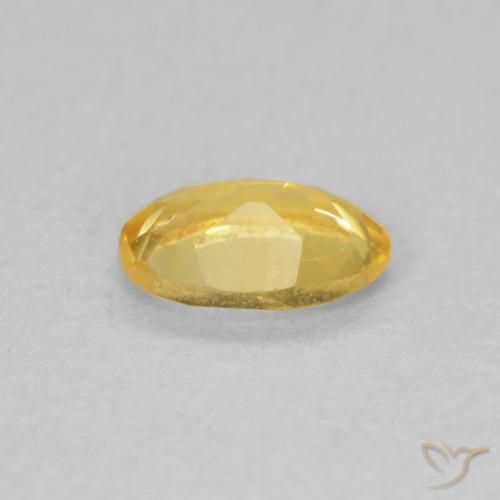 Citrino Dorado natural de 0.37 ct, Ovalada, VVS-VS