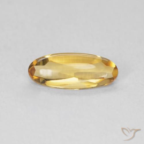 0.79ct Natural Medium Light-Golden Citrino, Ovalada, Transparente