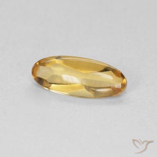 Citrino Medium Light-Golden natural de 0.79 ct, Ovalada, Transparente