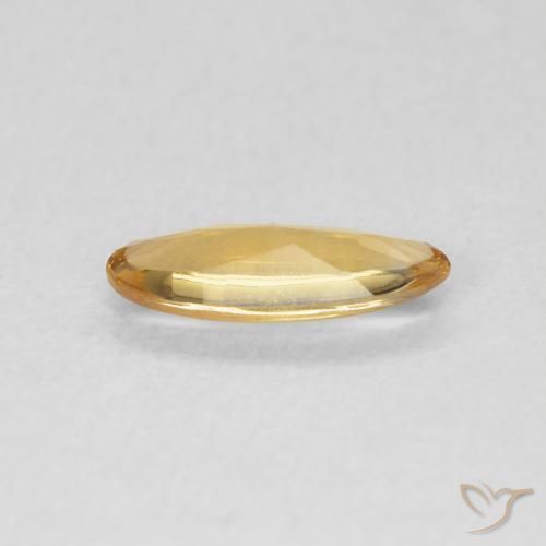 Citrino Medium Light-Golden natural de 0.68 ct, Ovalada, Transparente