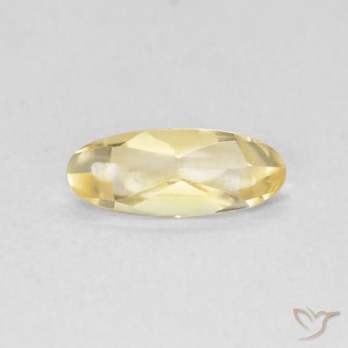 0.77ct Natural Dorado Citrino, Ovalada, Transparente