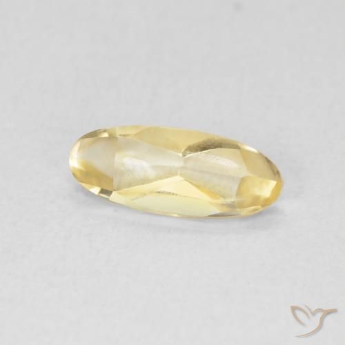 Citrino Dorado natural de 0.77 ct, Ovalada, Transparente