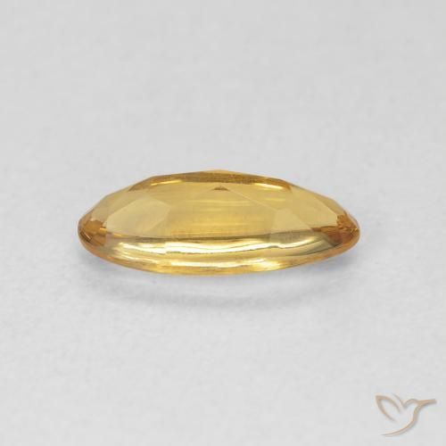 Citrino Medium Light-Golden natural de 0.87 ct, Ovalada, Transparente