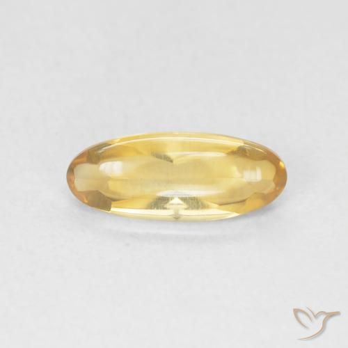 0.86ct Natural Dorado medio Citrino, Ovalada, Transparente