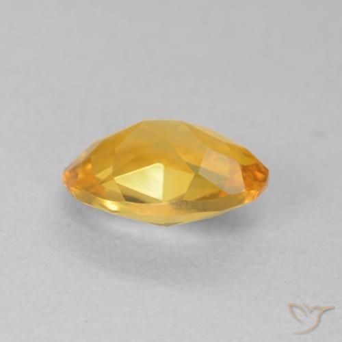 Citrino Dorado oscuro natural de 1.57 ct, Ovalada, VVS-VS