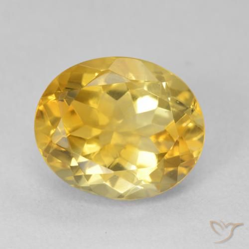 4.73ct Natural Naranja dorado Citrino, Ovalada, VVS-VS