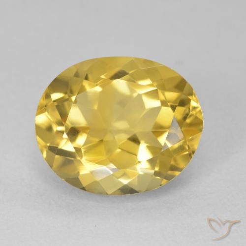 4.62ct Natural Dorado medio Citrino, Ovalada, VVS-VS