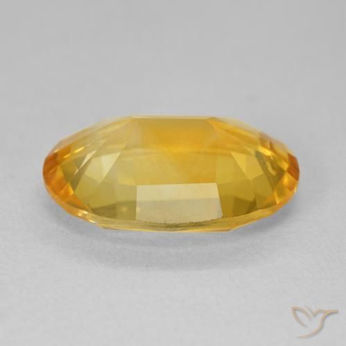 Citrino Dorado oscuro natural de 5.76 ct, Ovalada, VVS