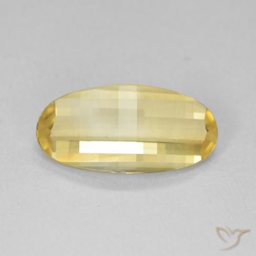 2.22ct Natural Amarillo medio Citrino, Ovalada, VVS