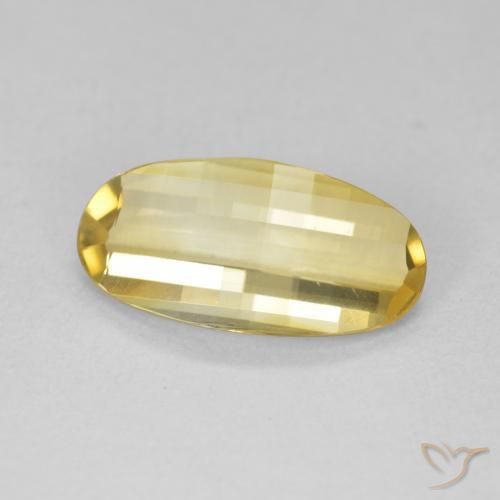 Citrino Amarillo medio natural de 2.22 ct, Ovalada, VVS