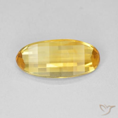 1.94ct Natural Naranja dorado Citrino, Ovalada, VVS