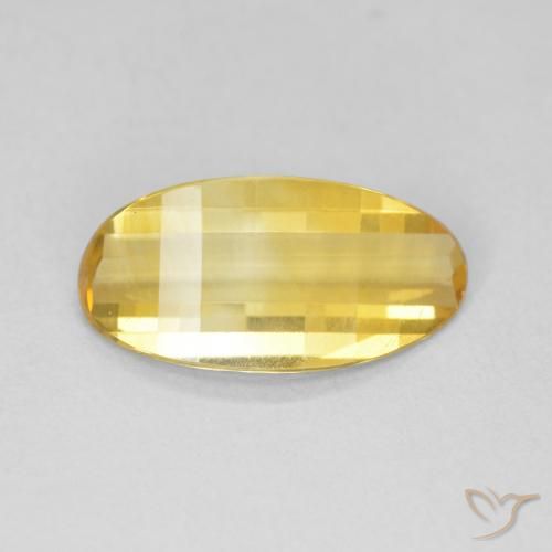 2.19ct Natural Naranja dorado Citrino, Ovalada, VVS