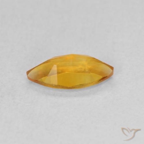 Citrino Dorado naranja natural de 0.48 ct, Marquesa, VVS-VS