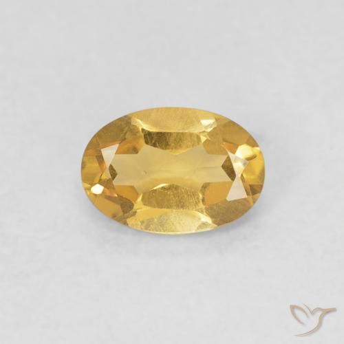 0.38ct Natural Oro Citrino, Ovalada, VVS-VS