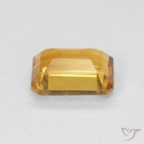 Citrino Dorado naranja natural de 1.44 ct, Corte Octágono / Esmeralda, VVS
