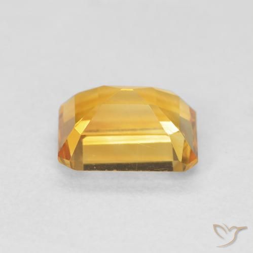 Citrino Dorado naranja natural de 1.55 ct, Corte Octágono / Esmeralda, VVS
