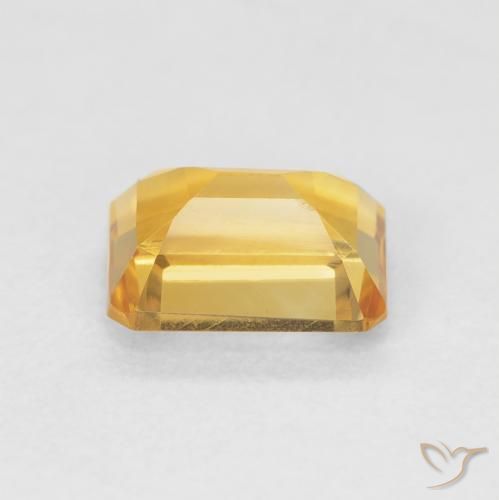 Citrino Medium Light Orange-Gold natural de 1.59 ct, Corte Octágono / Esmeralda, VVS