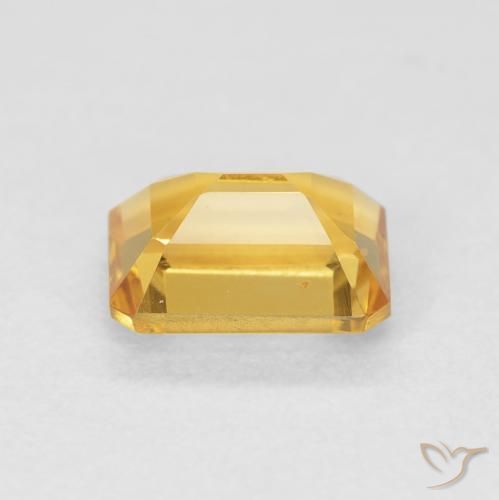 Citrino Dorado naranja natural de 1.43 ct, Corte Octágono / Esmeralda, VVS