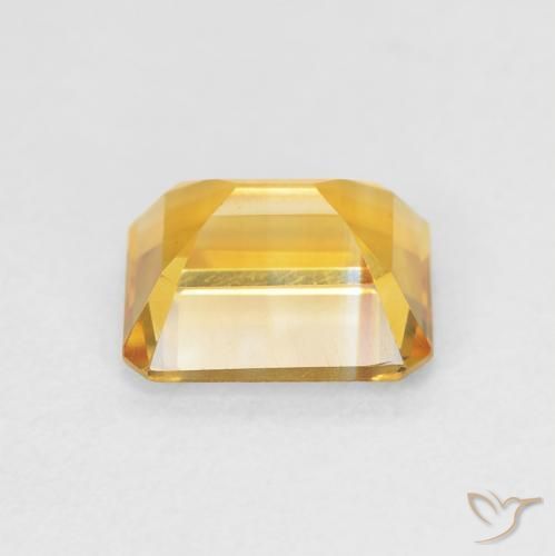 Citrino Medium Light Orange-Gold natural de 1.64 ct, Corte Octágono / Esmeralda, VVS