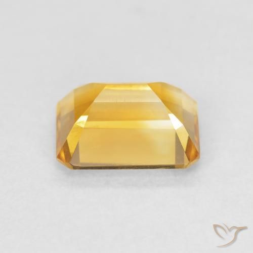 Citrino Dorado natural de 1.42 ct, Corte Octágono / Esmeralda, VVS